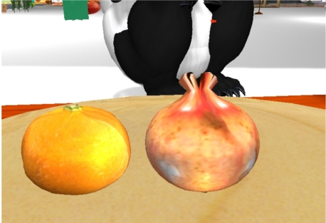 SecondLife Sculpted prim スカルプテッドプリム フルーツ ザクロ みかん Sculpted prim Mandarin orange and Pomegranate