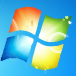 Windows7デフォルトのデスクトップ背景アイコンのイラスト風味