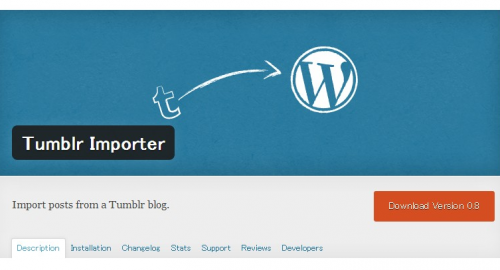 WordPress › Tumblr Importer « WordPress Plugins