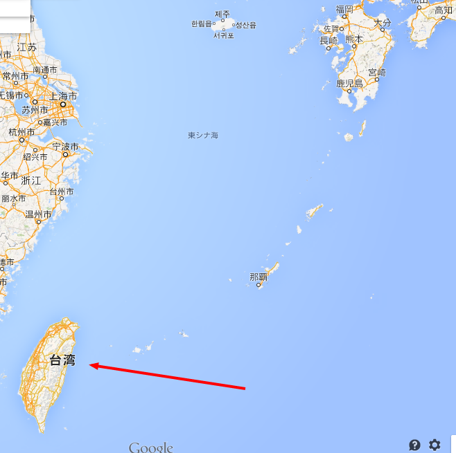 台湾   Google マップ