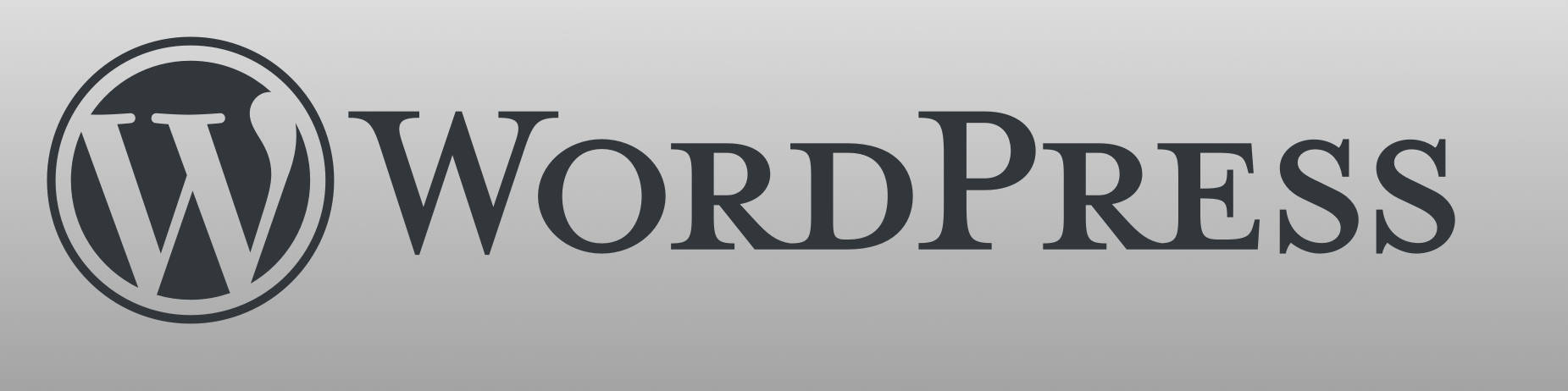 WordPress logo type standard gray