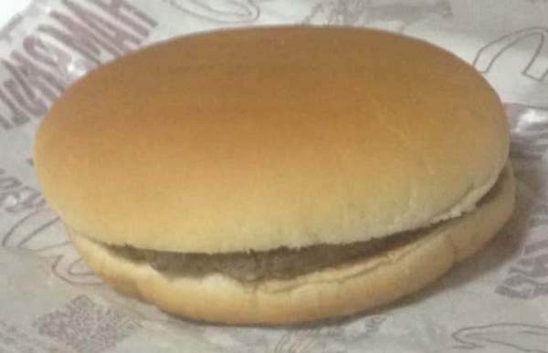 マクドナルドぺちゃんこハンバーガー