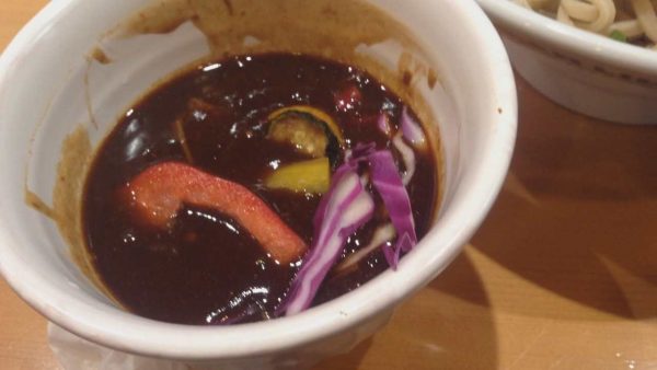竹末東京プレミアムの限定麺：カレーのつけそば（再）豚バラversion