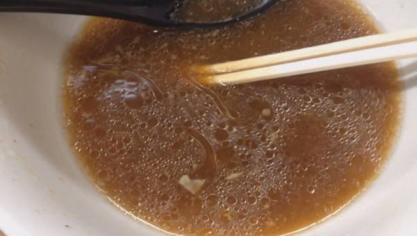 ラーメン二郎亀戸のスープ