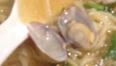 冷やし貝出汁そば 竹末東京プレミアムの限定麺の貝