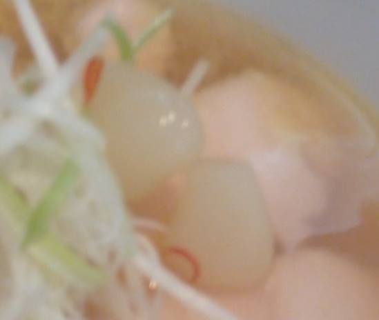 『岩下の新生姜&ピリ辛らっきょう』の具のラッキョウの写真