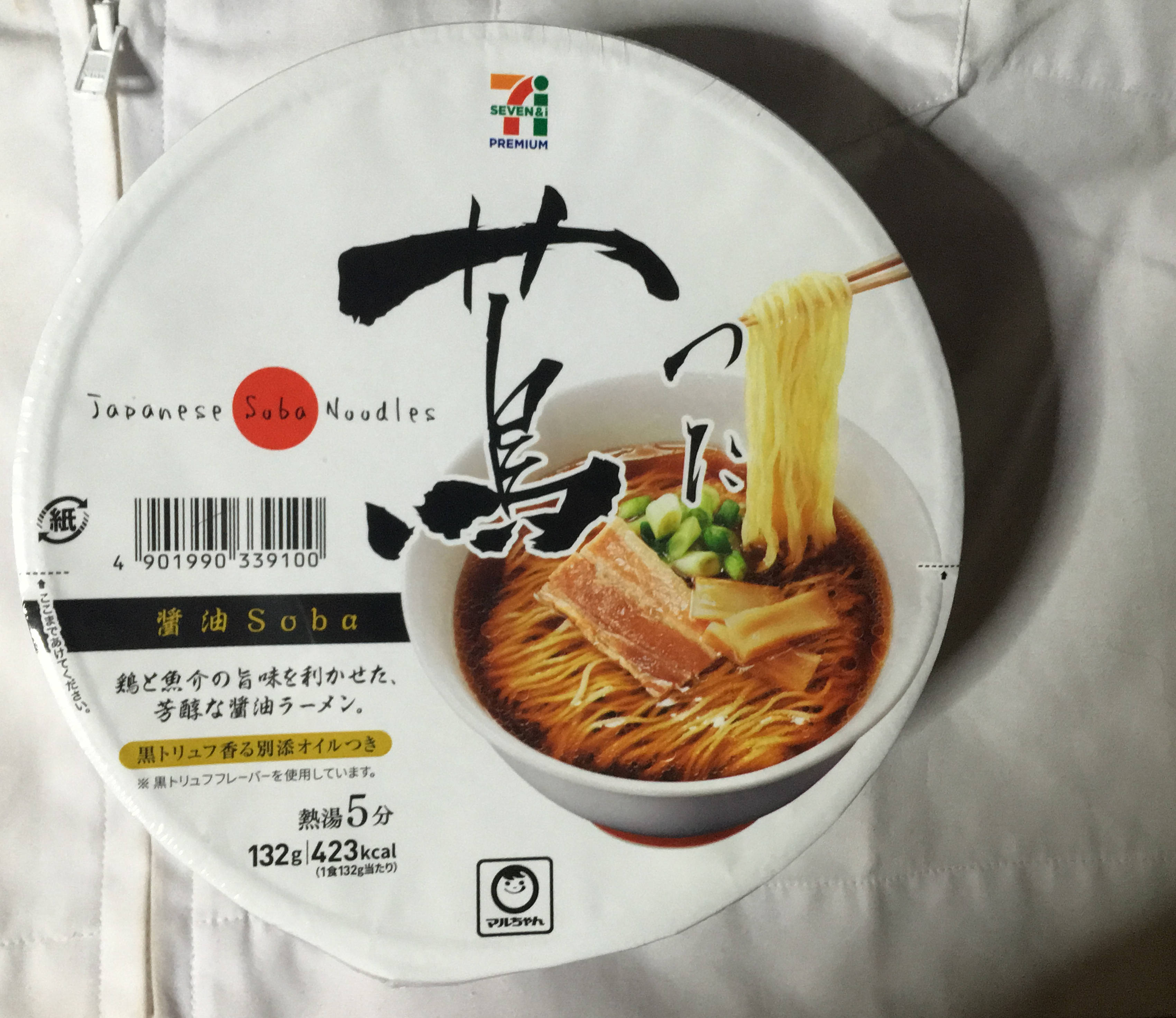 Japanese Soba Noodles蔦のカップラーメン2017年度10月版パッケージ写真