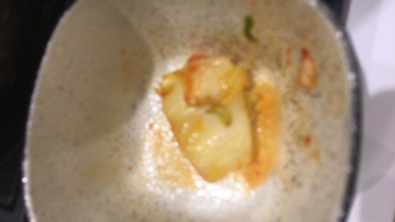 辛辛キムチ鍋膳の白菜