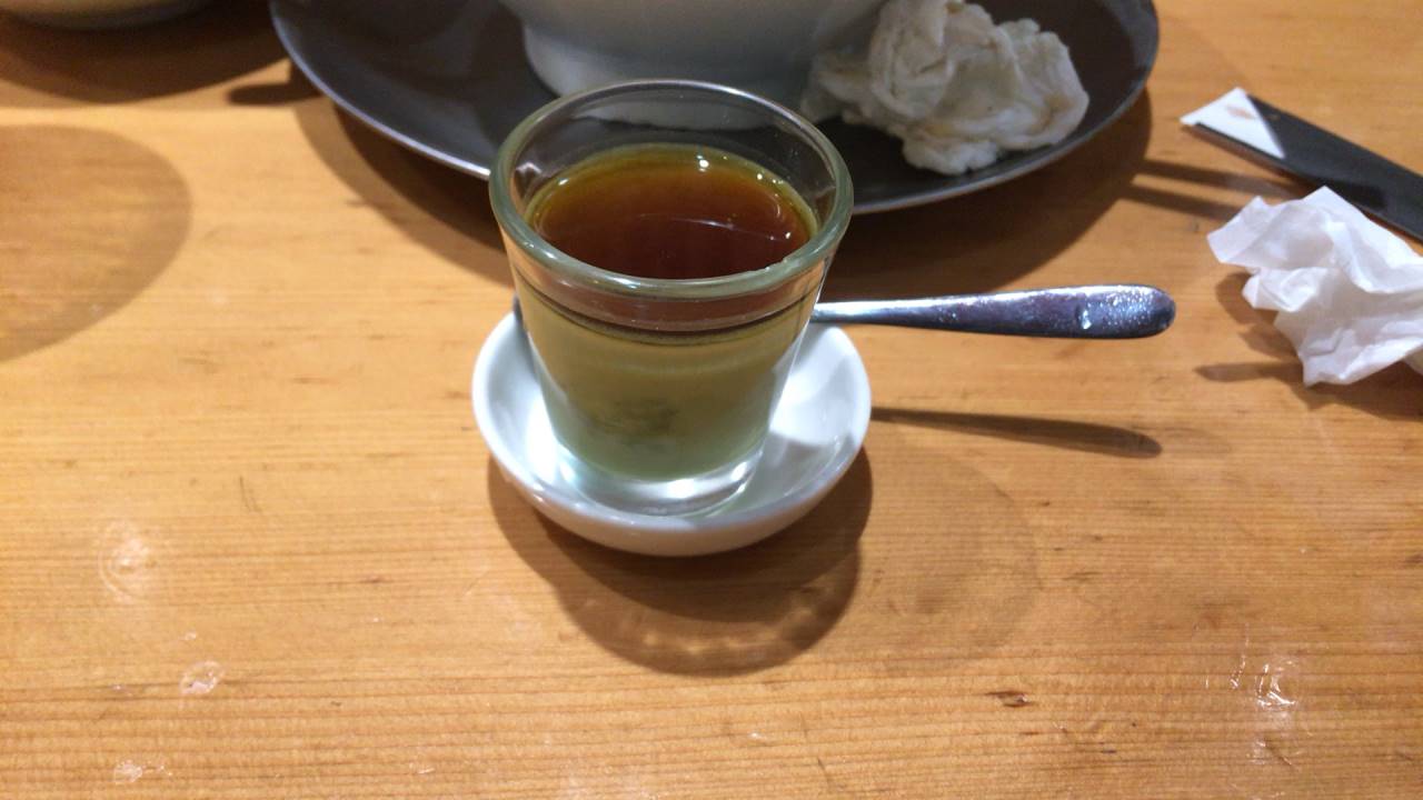 黒蜜と抹茶のプリン