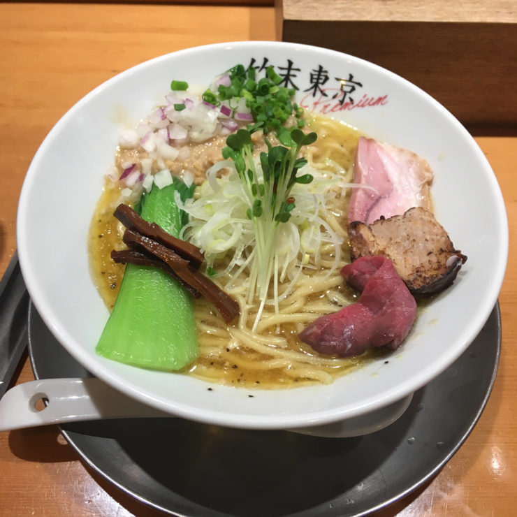 竹末東京プレミアムの鶏ホタテそばのスープが清湯？
