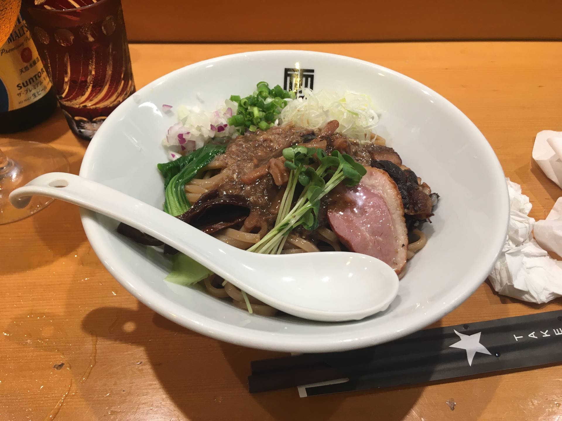 竹末東京Premiumの「サンマとイカのまぜそば」2020年7月版