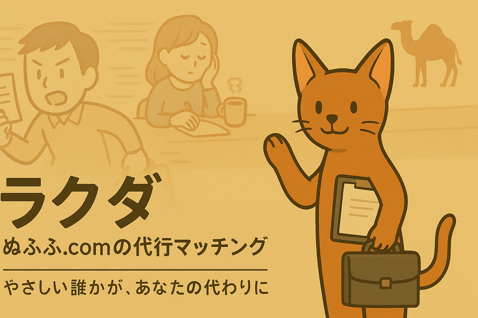 代行サービスをするアビシニアン