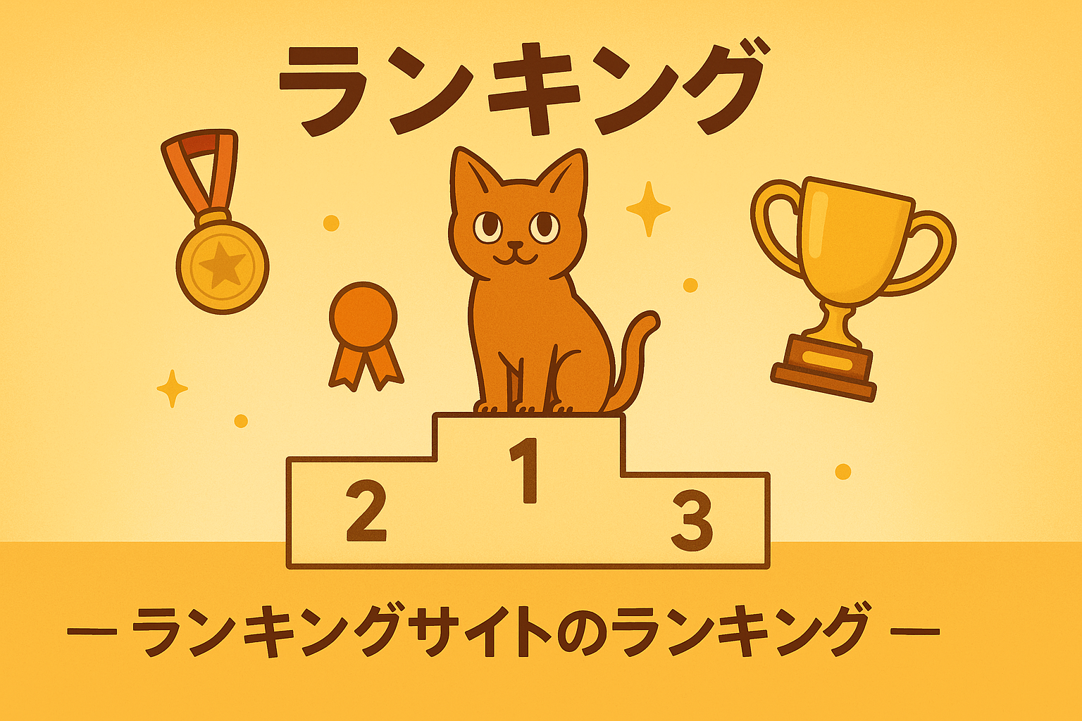 表彰台にアビシニアン