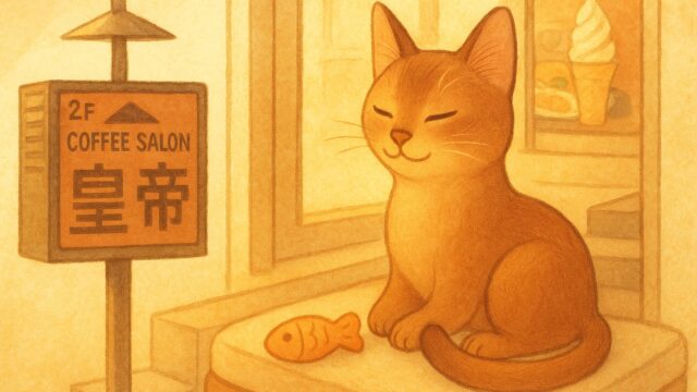 コーヒーサロン皇帝の看板