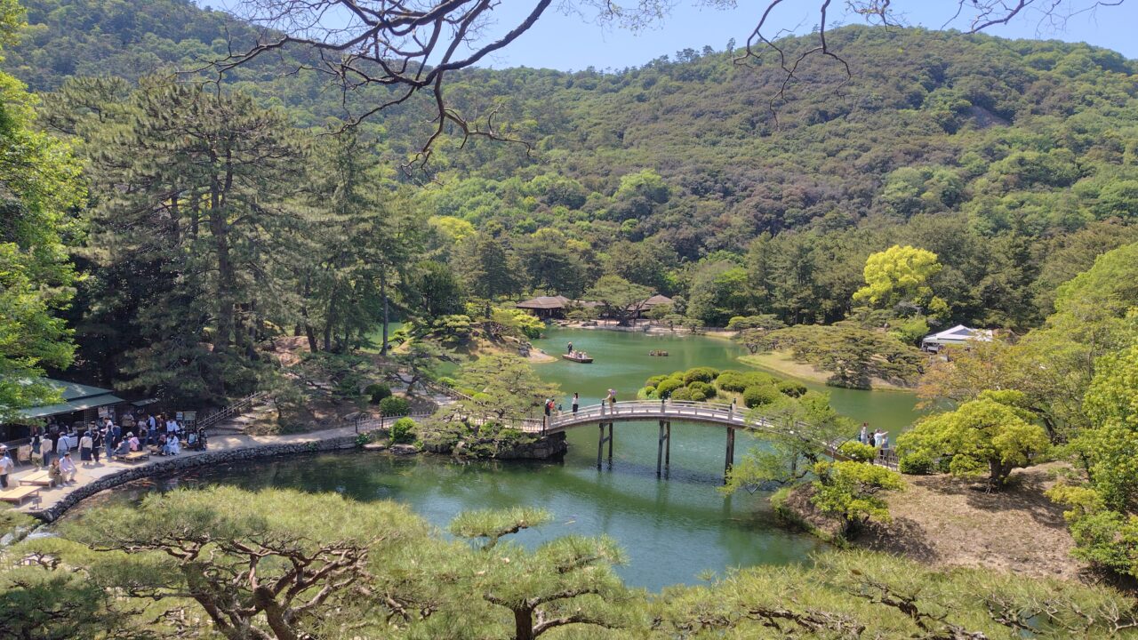 飛来峰からの一望