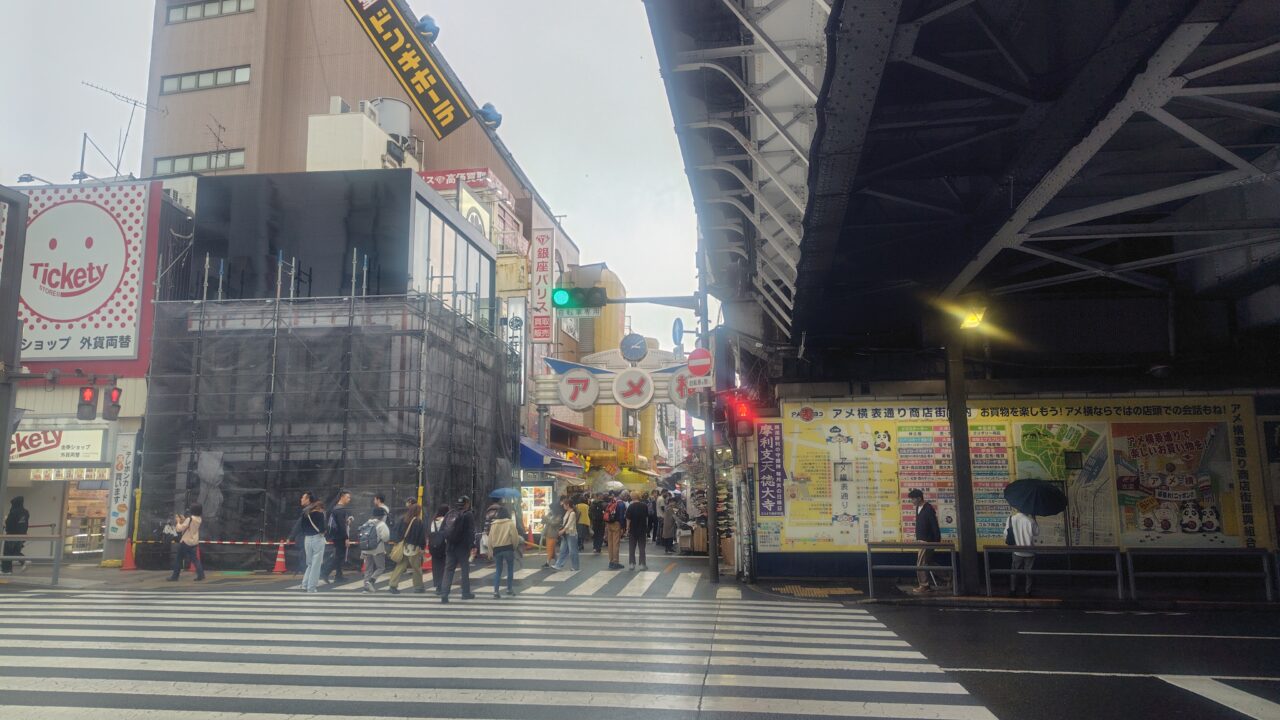 雨のアメ横