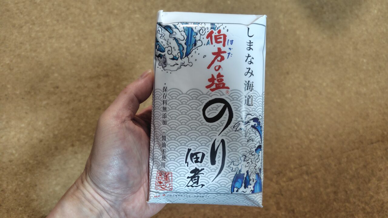 伯方の塩のり佃煮パッケージ