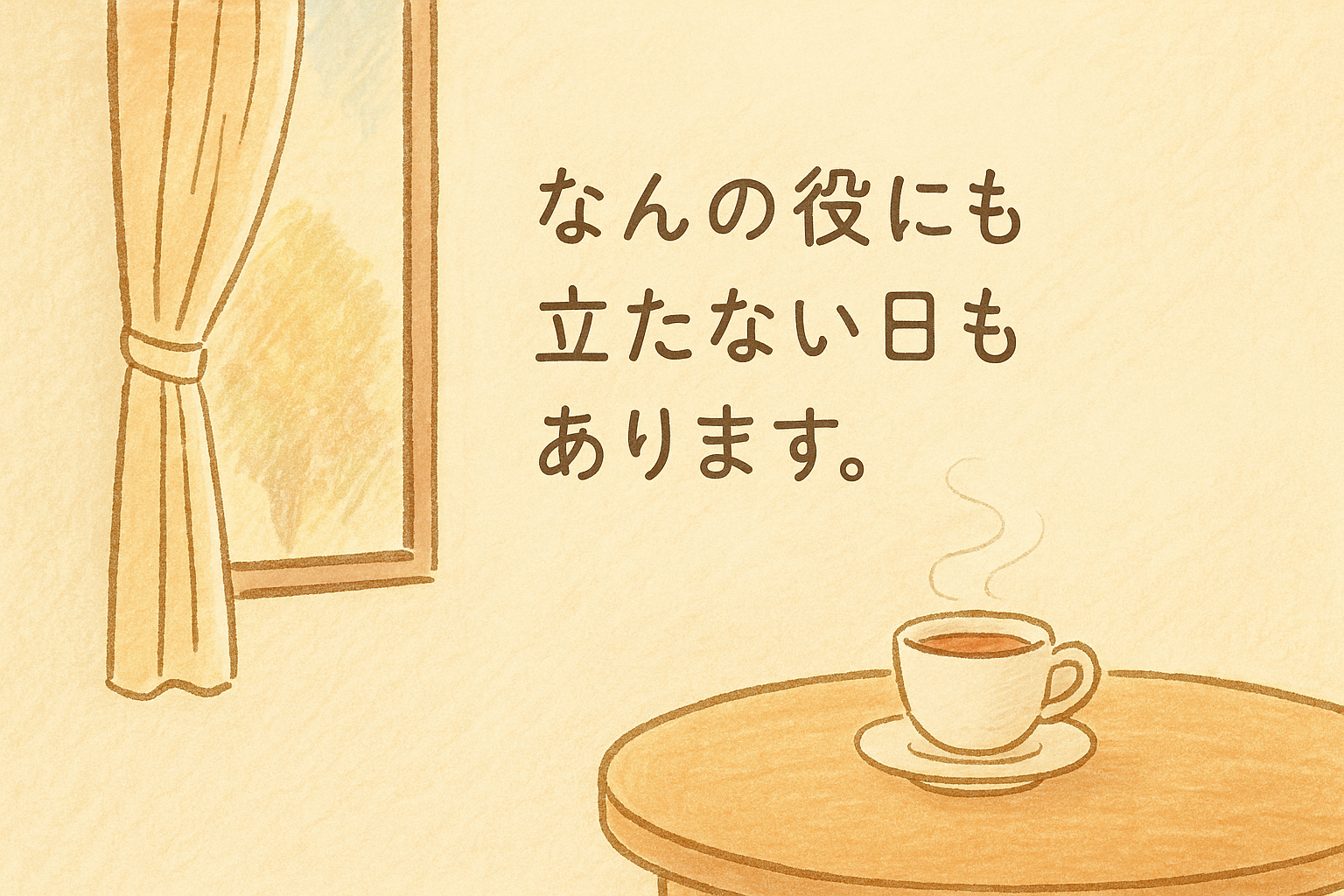 なんの役にも立たない日もあります。|ぬるめの幸福と、小さな気づきの記録