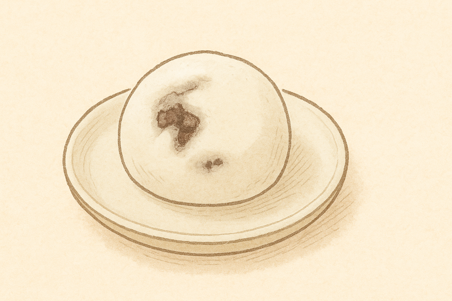 伯方の塩まんじゅうのイラスト
