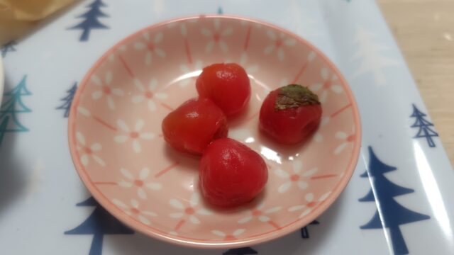 ミニトマトのはちみつコンポート