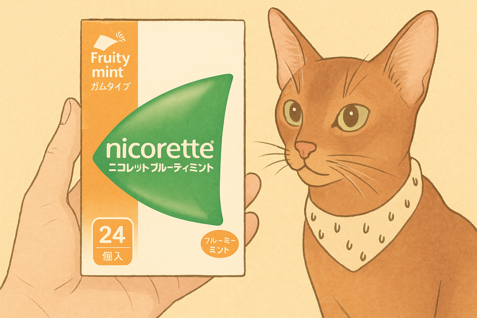 禁煙ガムで禁煙開始