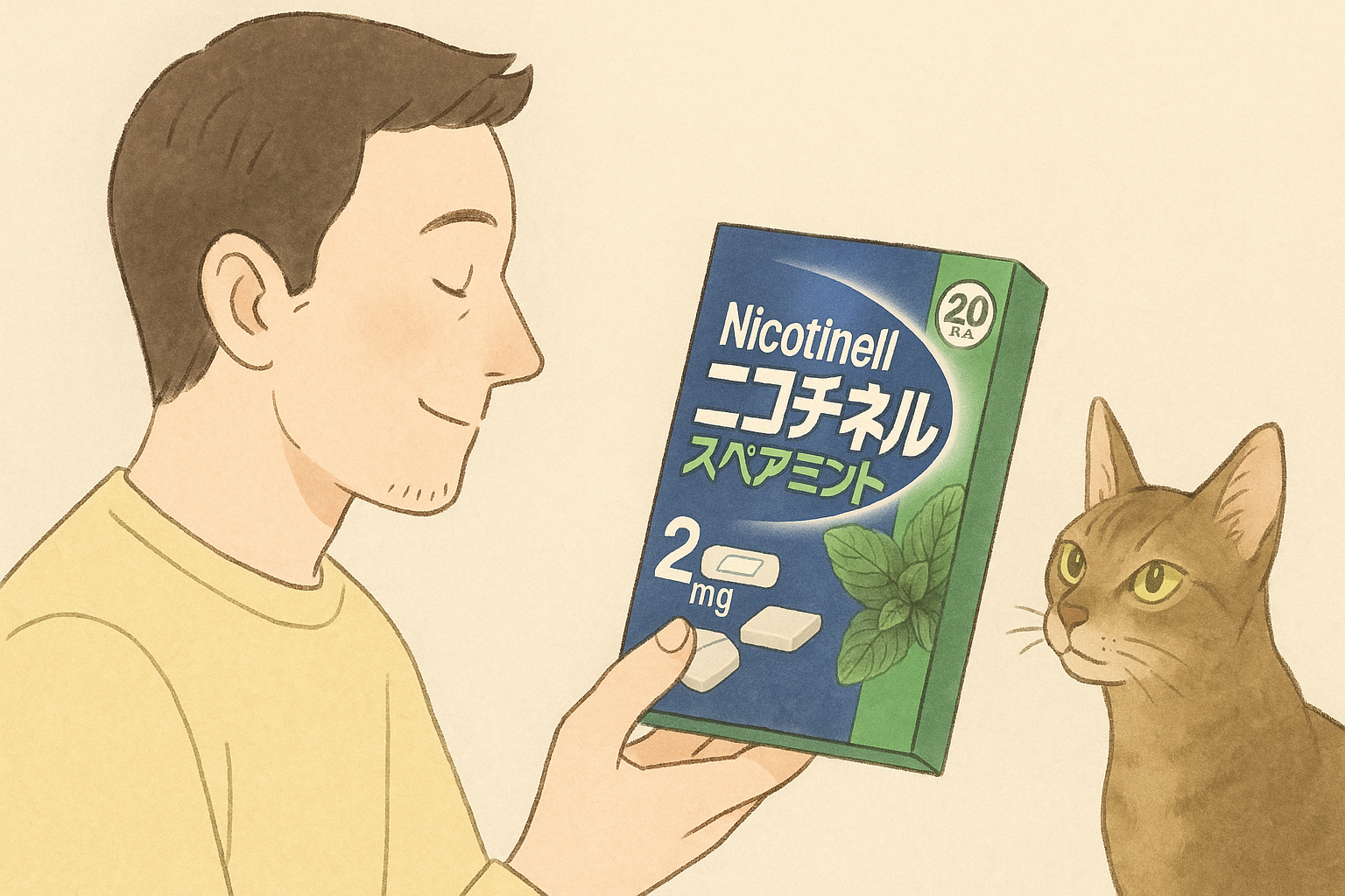 禁煙ガム　ニコチネルを試す