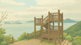 鬼ヶ島展望台のイラスト