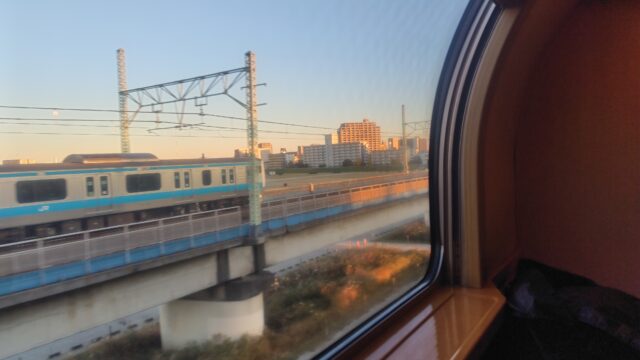 サンライズ瀬戸、朝の景色