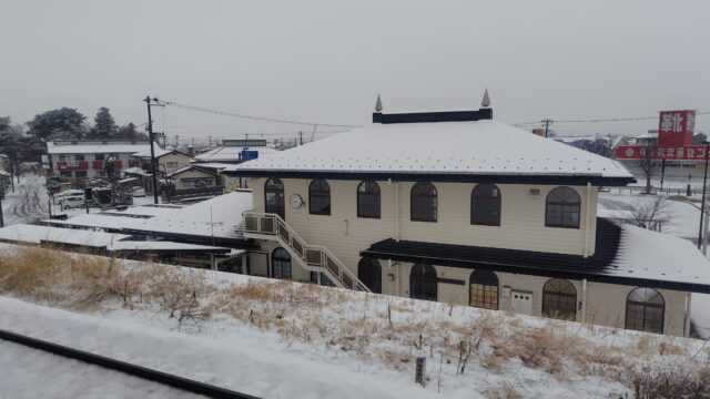 帰りの駅のホームより。