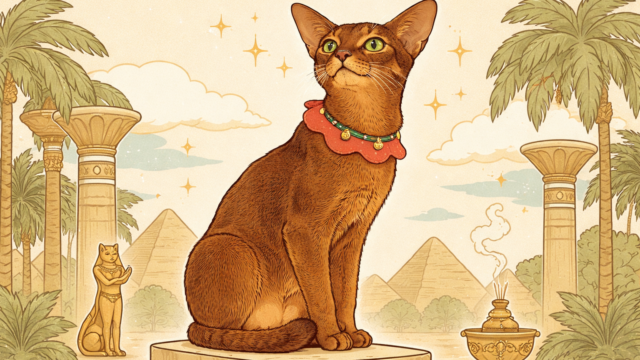 猫にエジプト音楽を聞かせると神様だった頃を思い出す