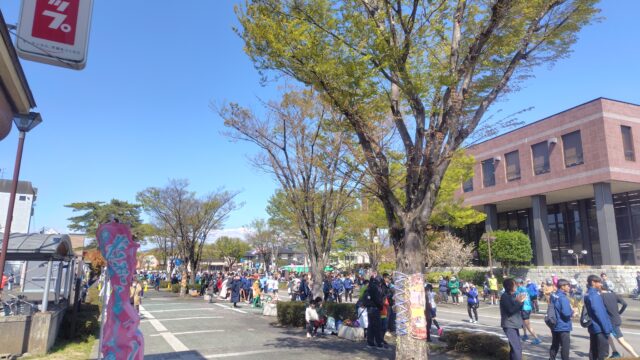 伊達ももの里マラソン　ゴール