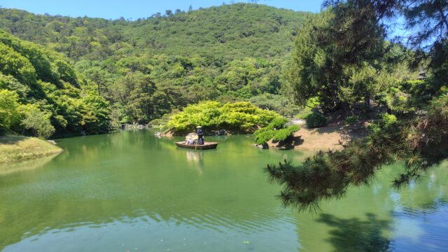 栗林公園の舟