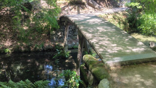 栗林公園の初めてみた橋